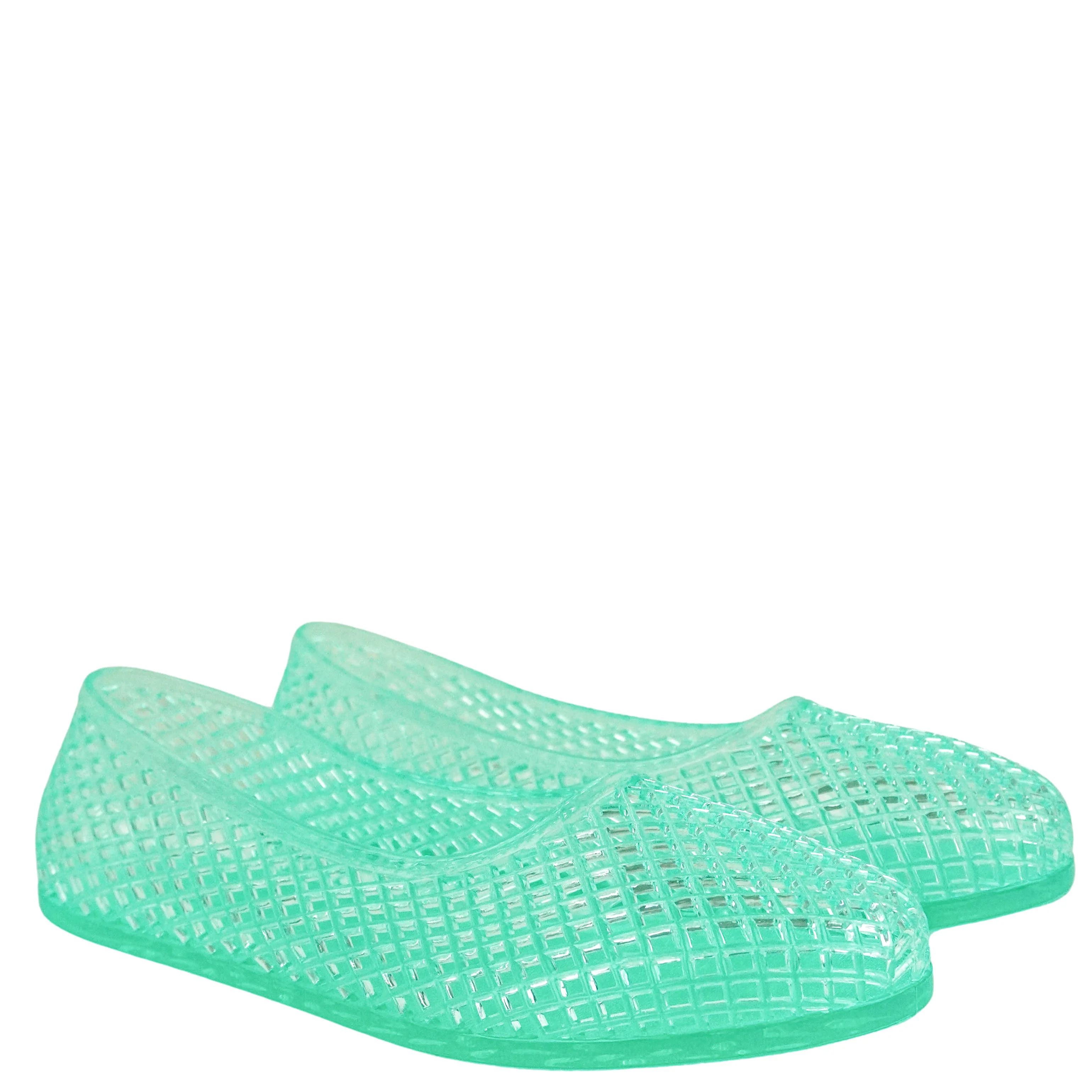 Ancient Greek Sandals Iro Jelly Flats in Aqua - Image 3