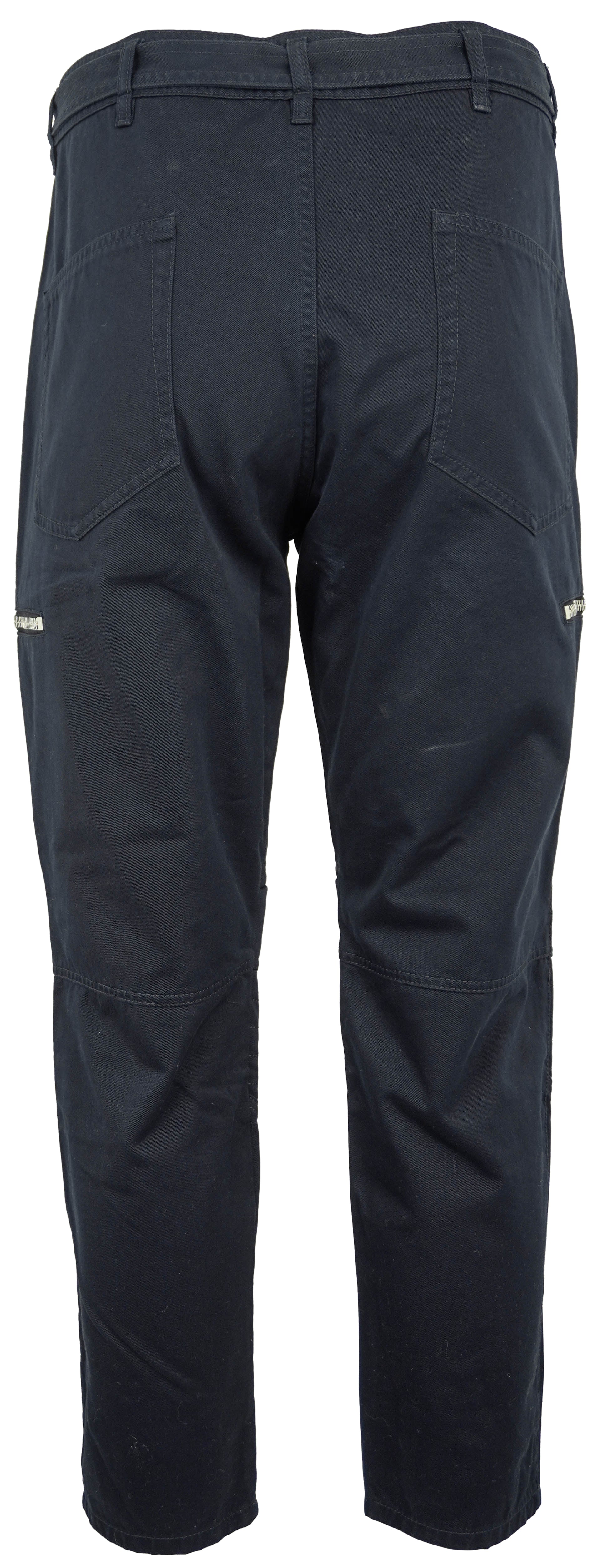 Balmain Zip Cargo Pants in Navy - Image 3