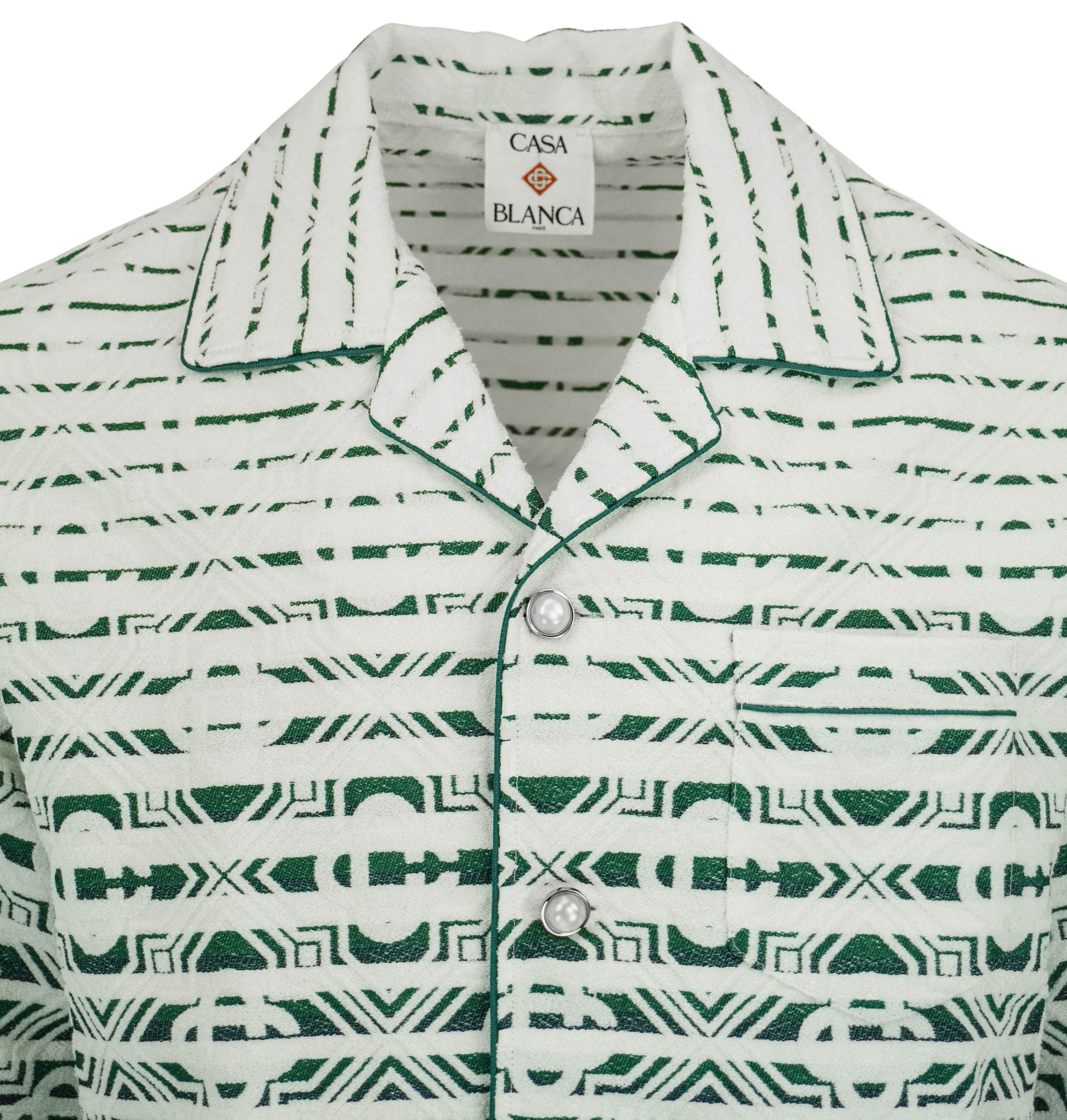 Casa Blanca Towelling Shirt in Monogram Gradient - Image 3