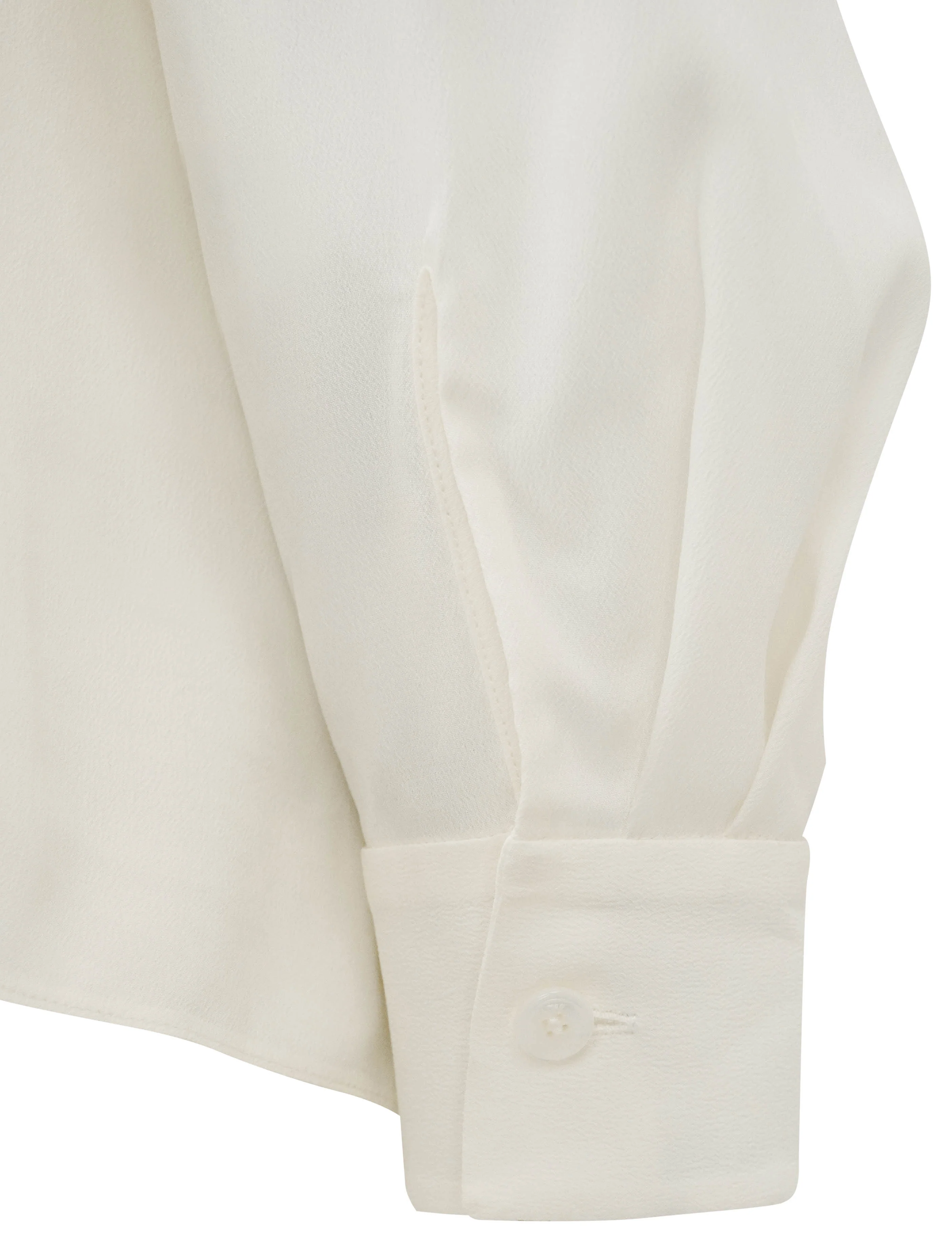 Celine Silk Blend Blouse in Cream - Image 4