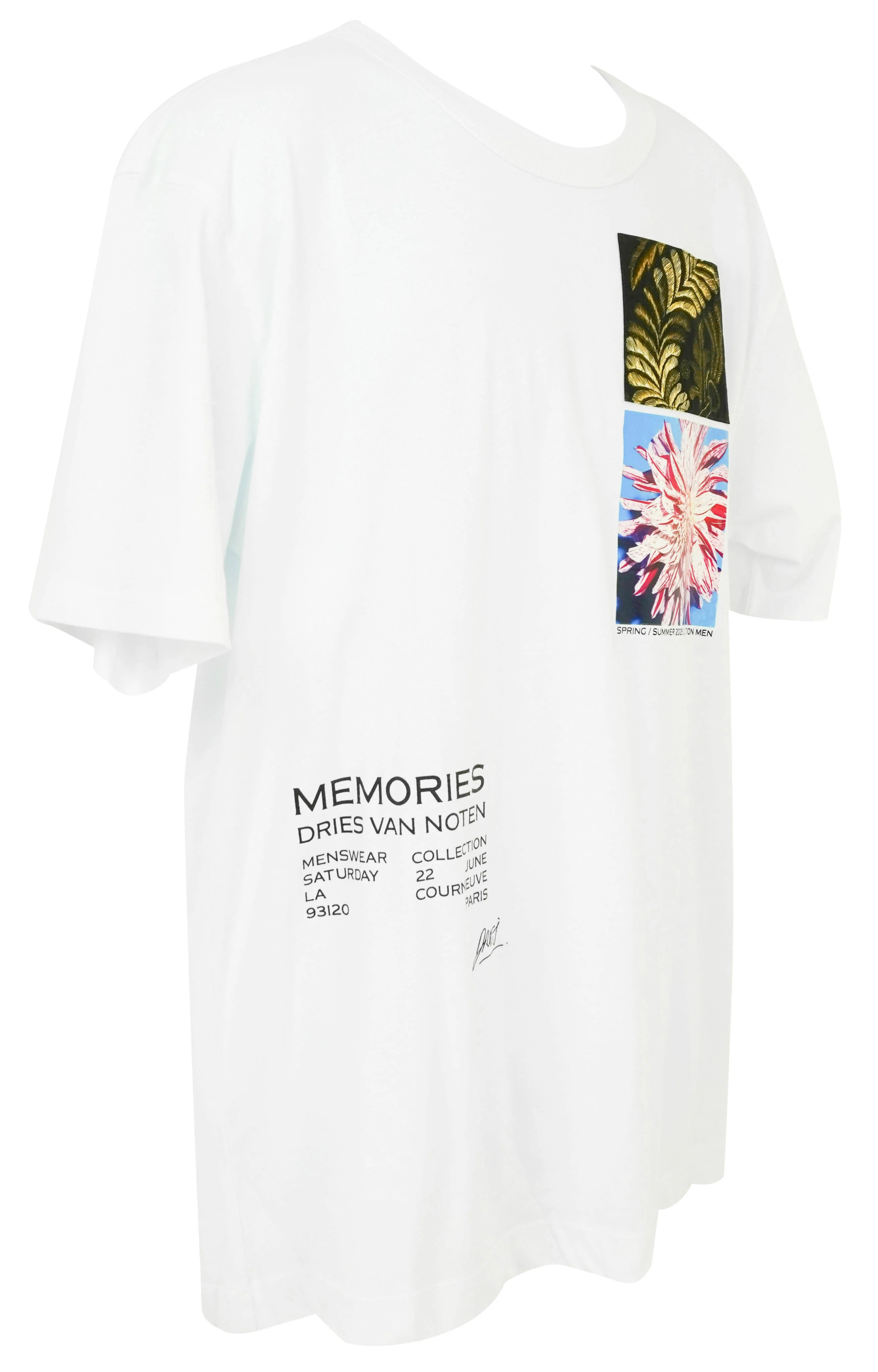 Dries Van Noten Heer T-Shirt in White - Image 3