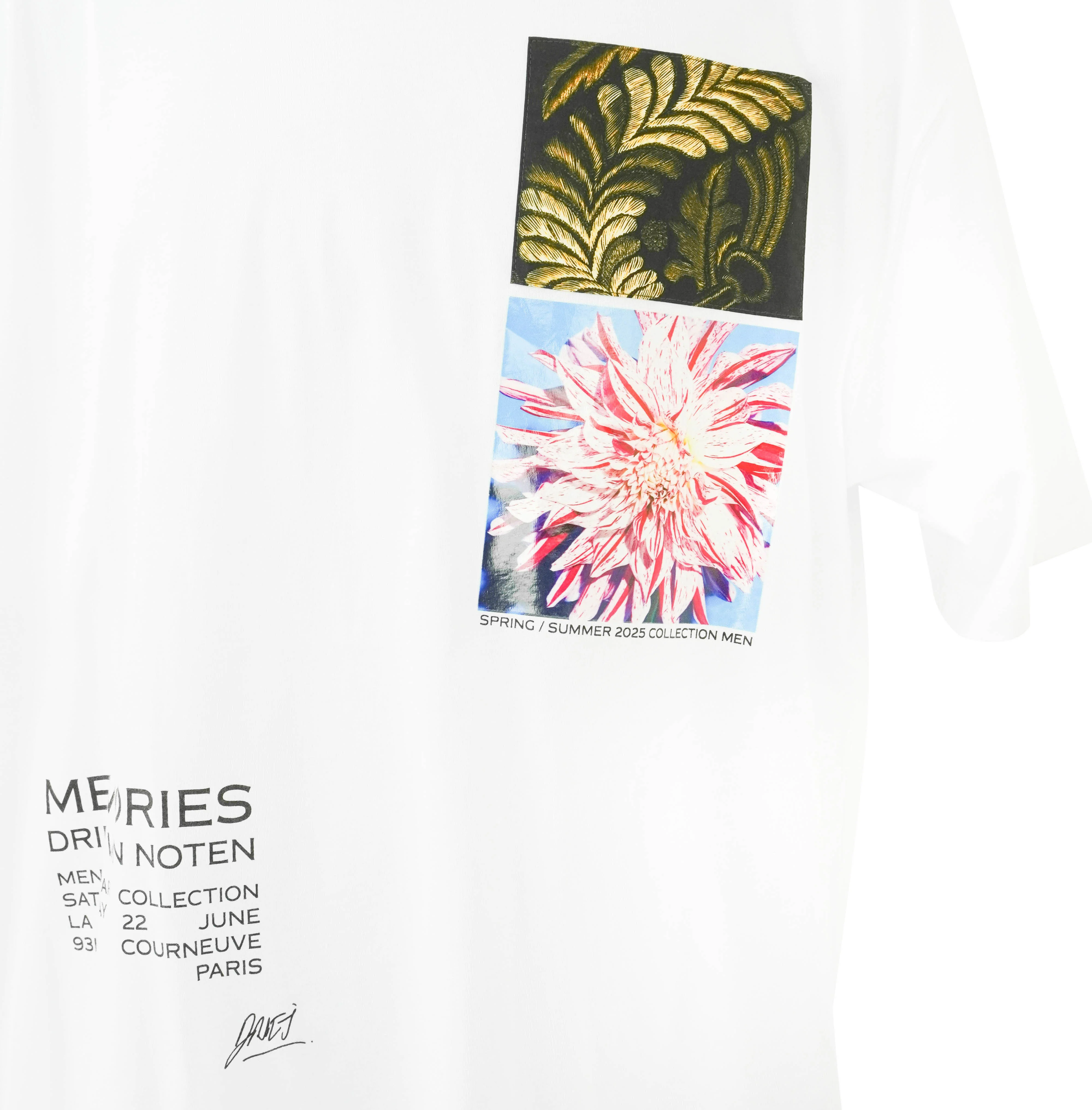 Dries Van Noten Heer T-Shirt in White - Image 4