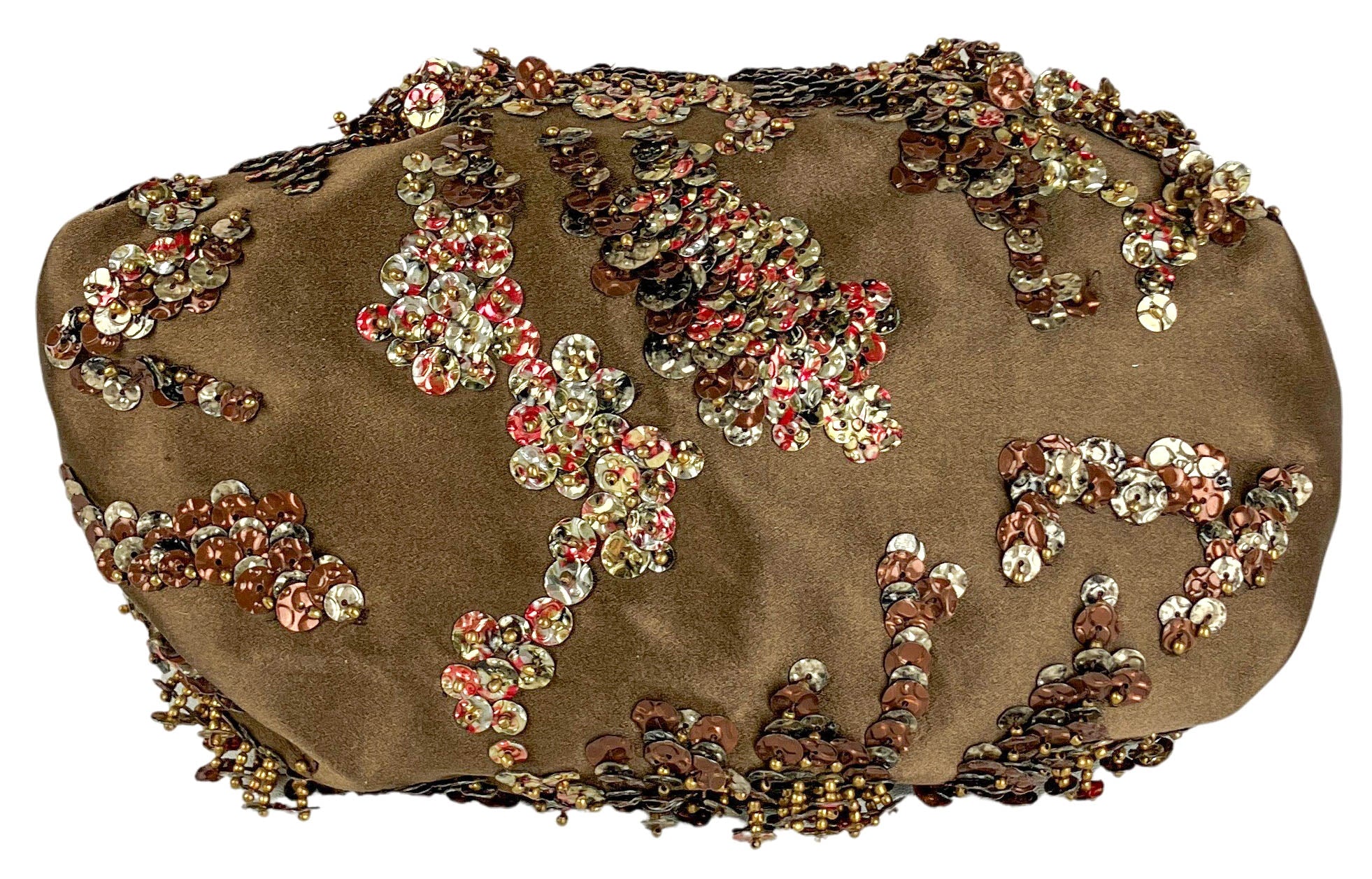 Dries Van Noten Embellished Bag in Bronze Multi - Image 8