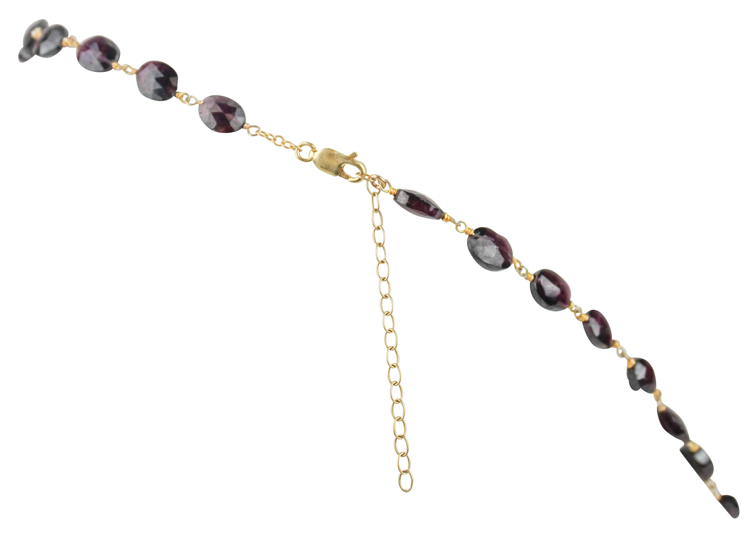 Ela Rae Necklace in Garnet - Image 3