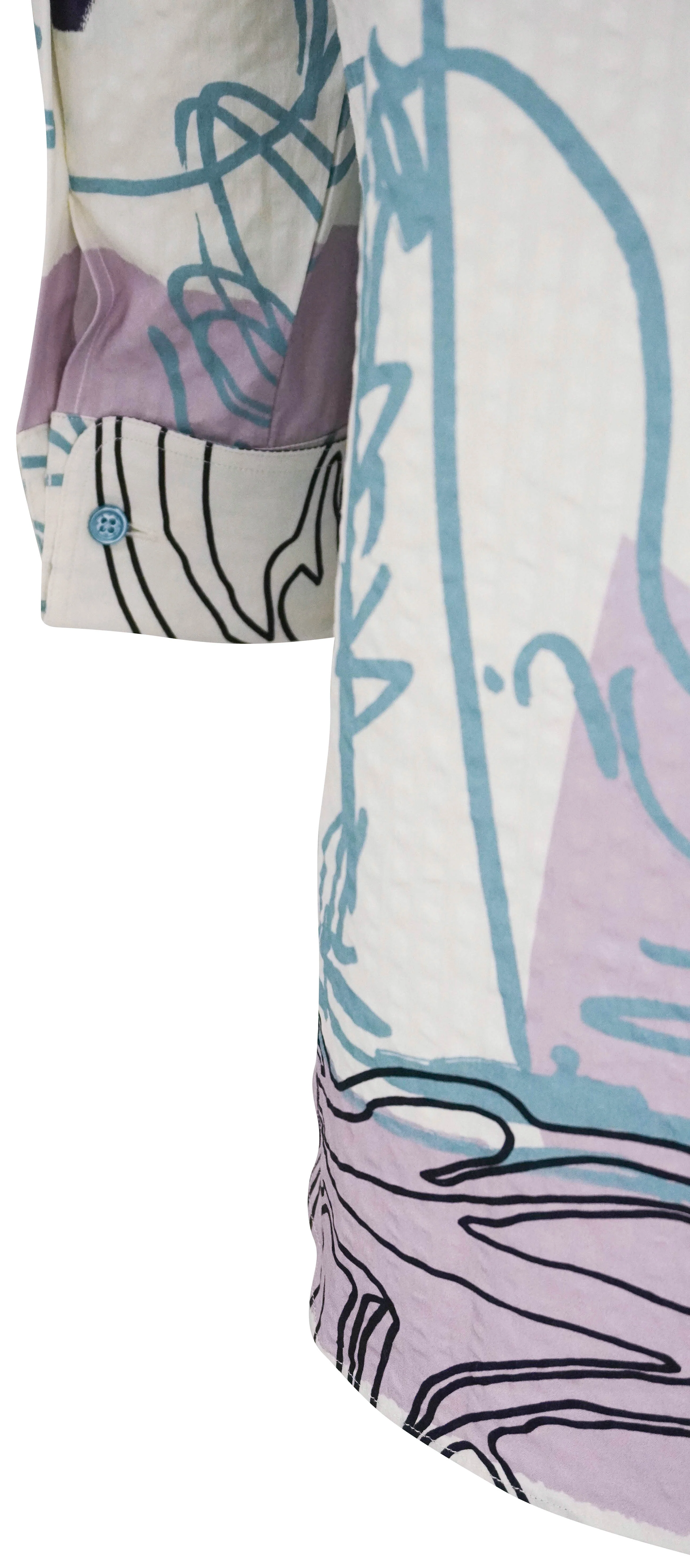 Givenchy Button Down Shirt with Abstract Print in Multi - Image 4