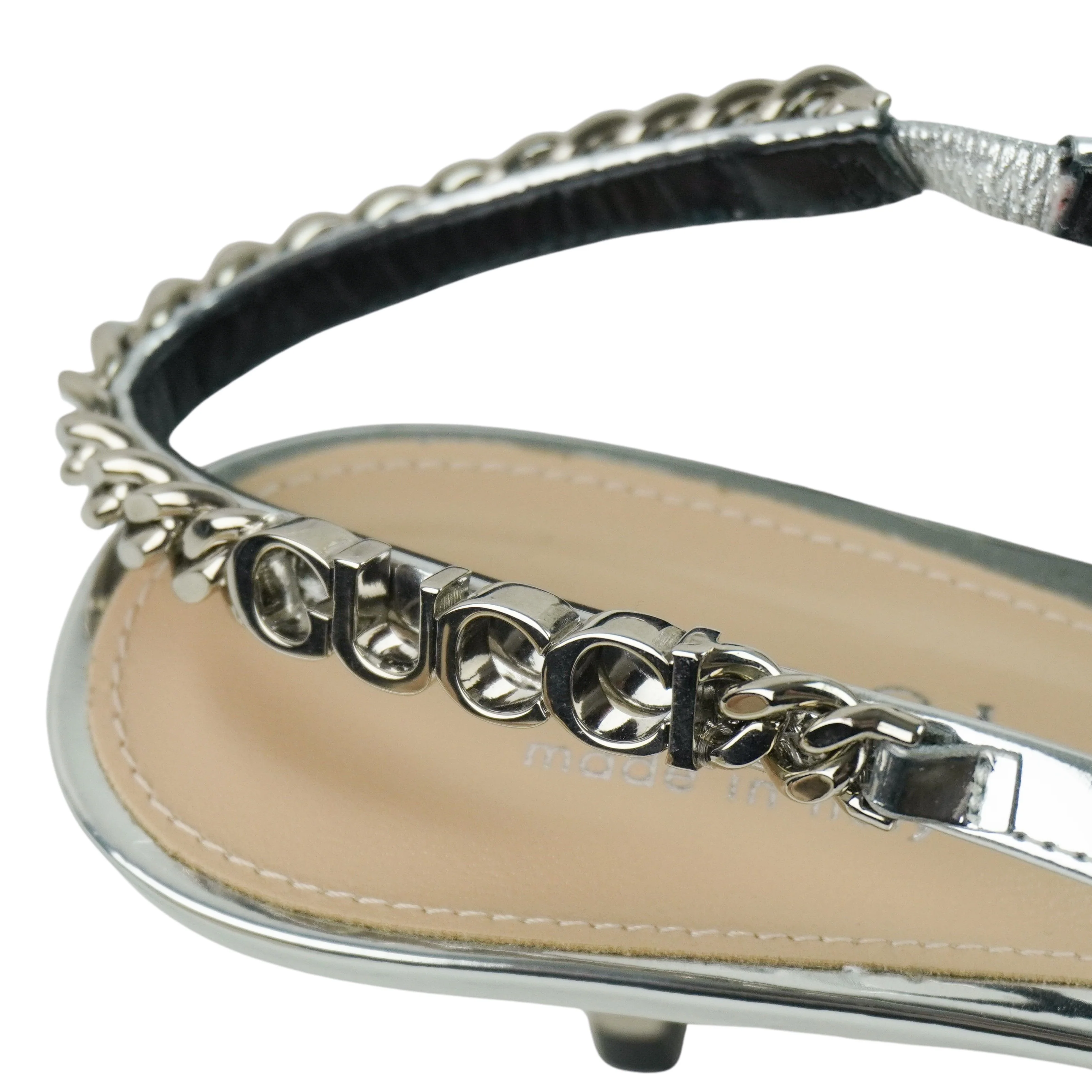 Gucci Slingbacks in Silver - Image 3
