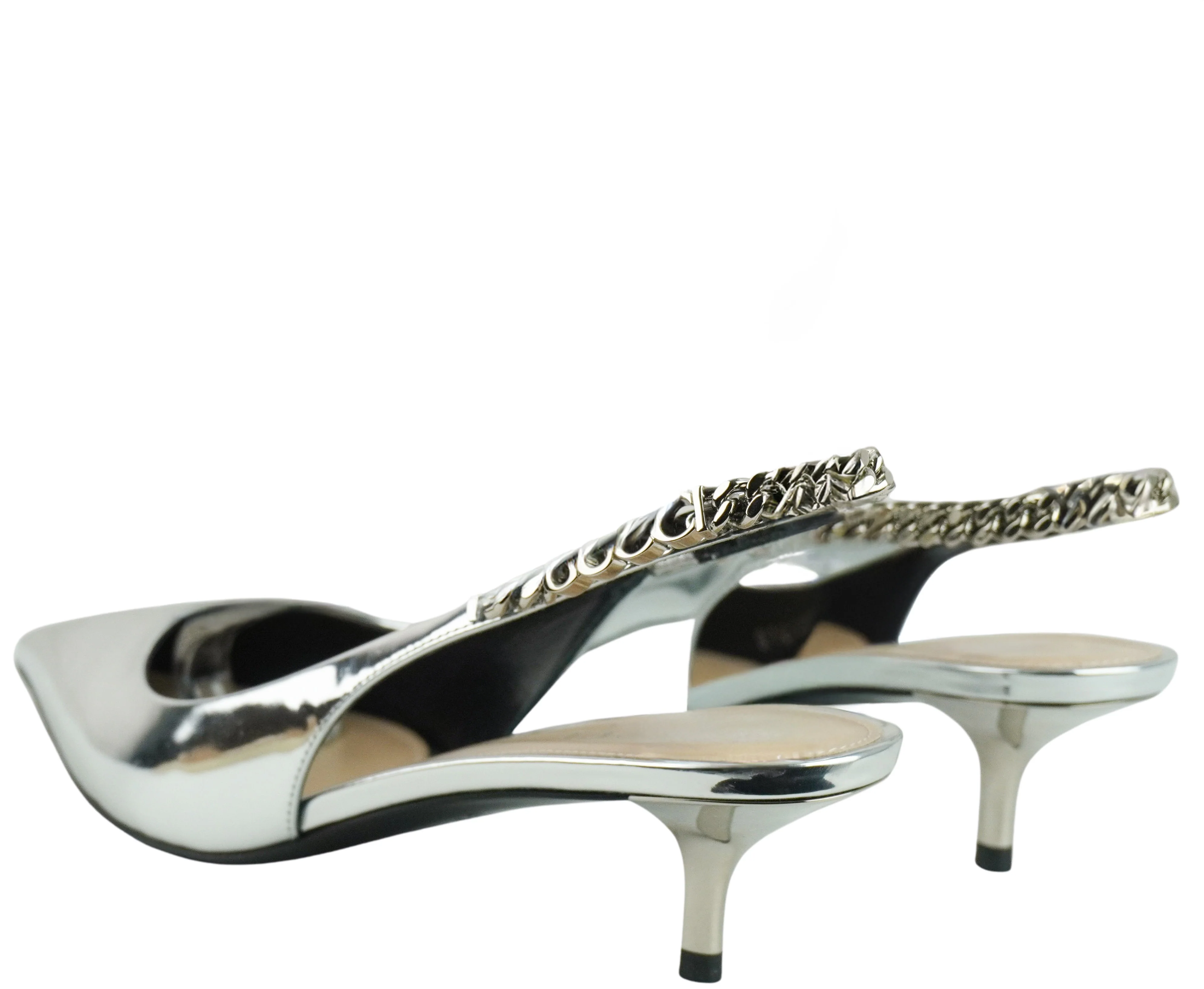 Gucci Slingbacks in Silver - Image 5