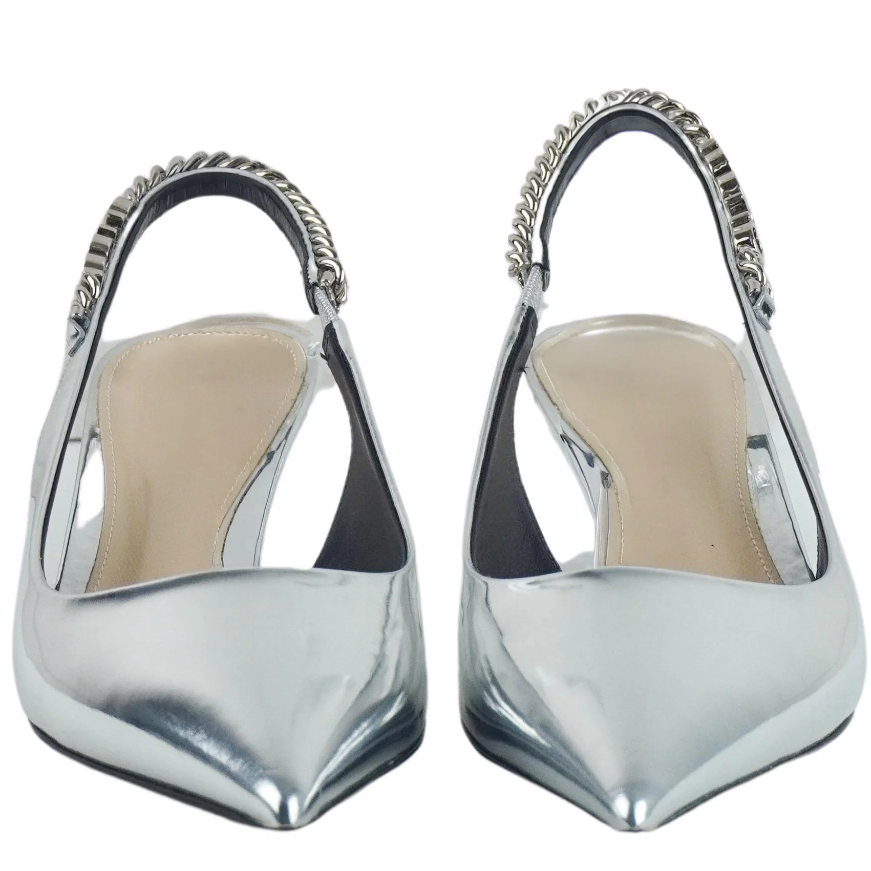 Gucci Slingbacks in Silver - Image 6