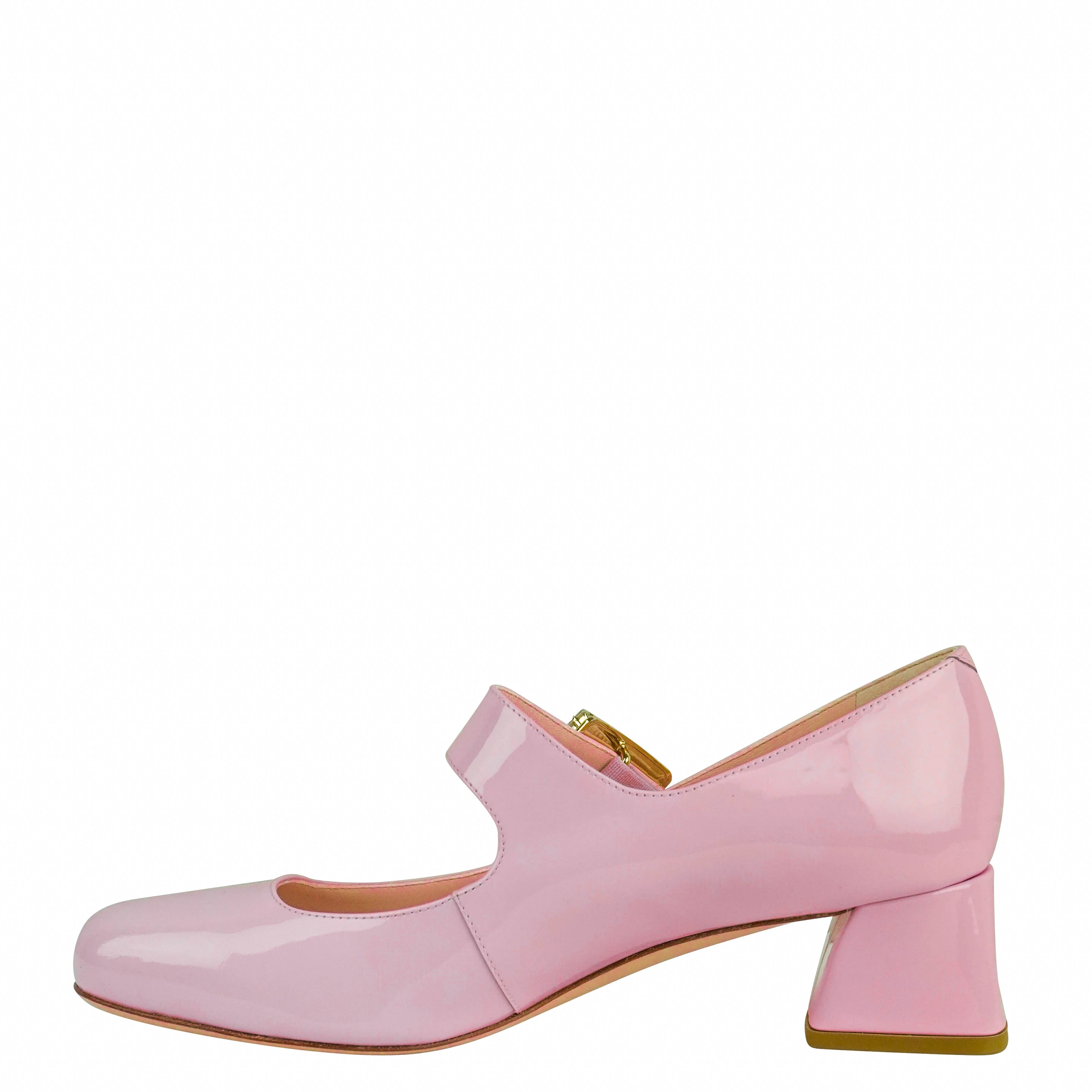 Roger Vivier Très Vivier Embellished Strap Pumps in Baby Pink - Image 3