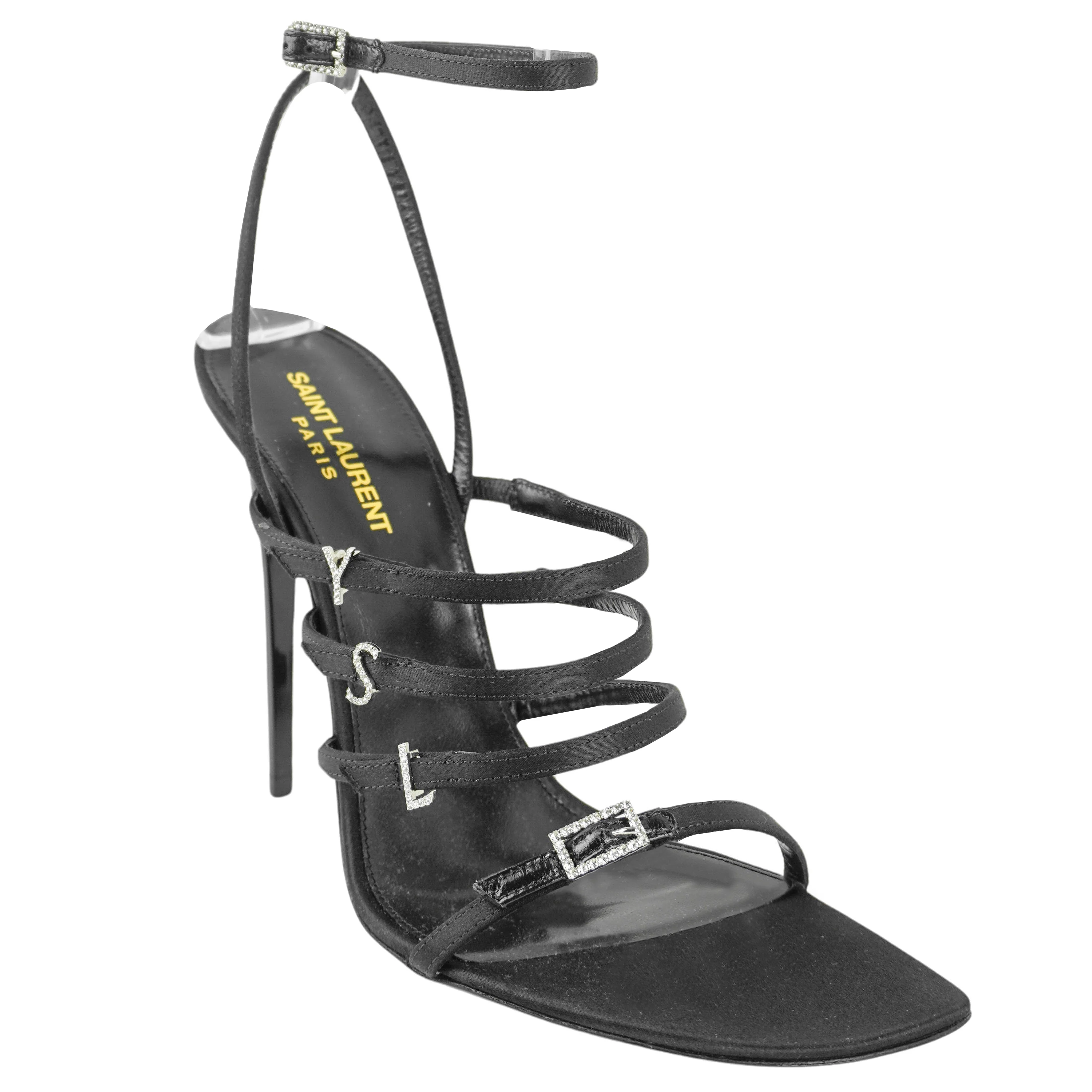 Saint Laurent Jerry Embellished Heels in Black - Image 3