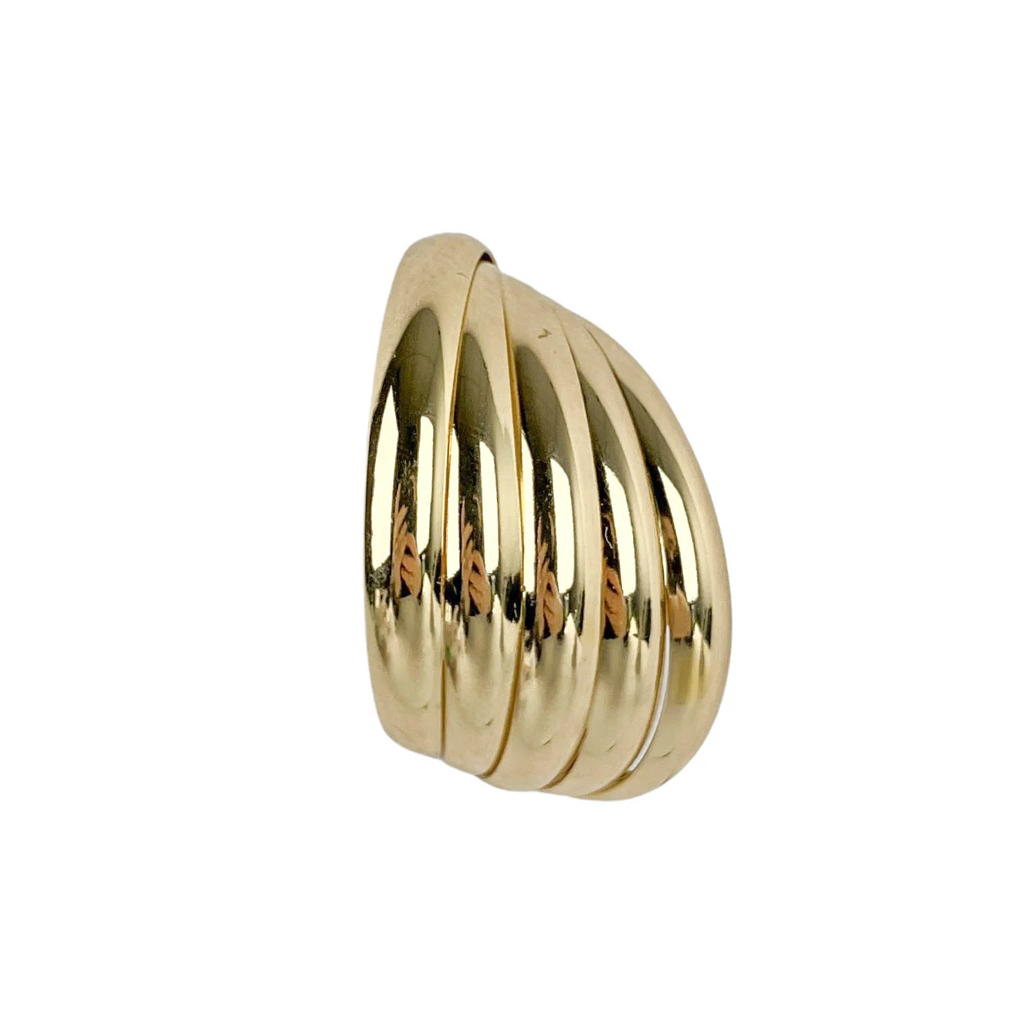 Shashi Twisted Hoop Earrings in Gold - Image 3