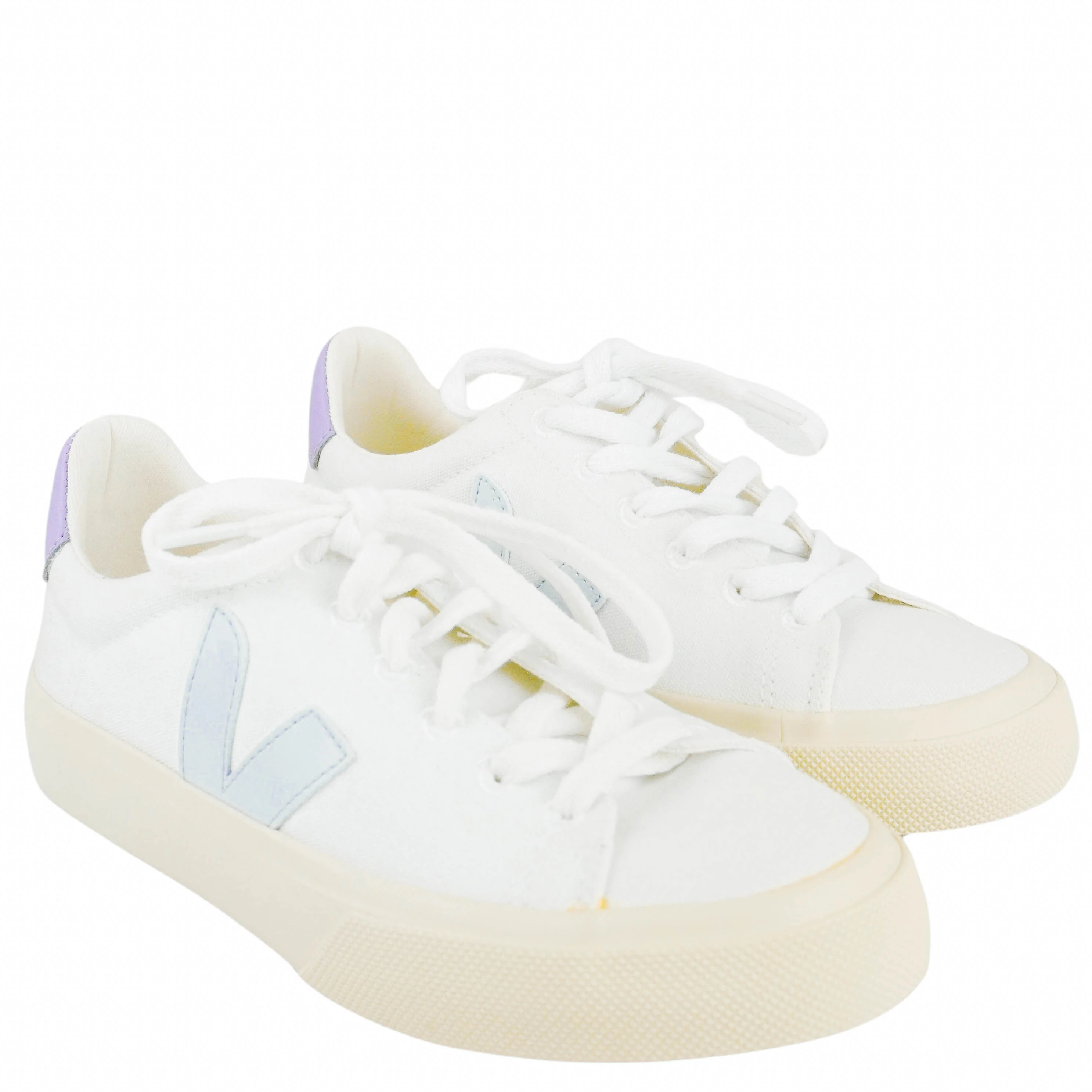 Veja Campo Sneakers in White Swan Lavender - Image 3